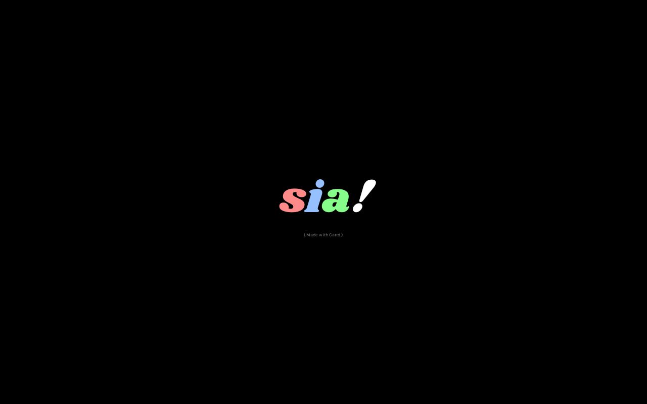 Carrd profile picture for @sia